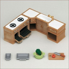 Sylvanian Families Kitchen Stove, Sink and Counter 